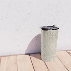 Elegant art deco mandala sacred geometry soft gold Travel Mug Gallery Image 4