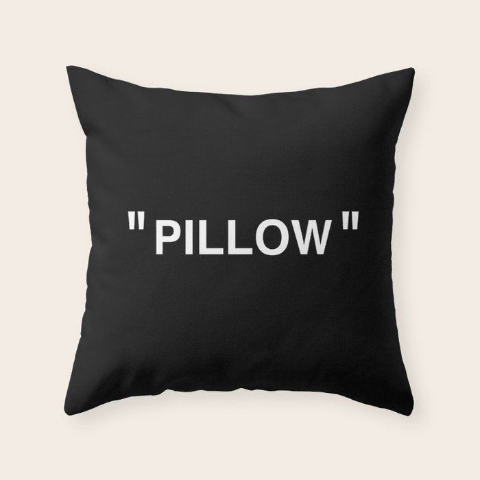" Art " (Negative) Throw Pillow Gallery Image 6