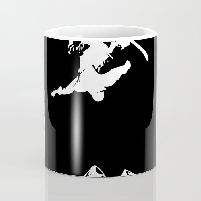 Rocky Mountain Snowboarder Catching Air Coffee Mug Gallery Image 4