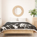 Rocky Mountain Snowboarder Catching Air Duvet Cover Gallery Image 3