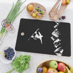 Rocky Mountain Snowboarder Catching Air Cutting Board Gallery Image 2