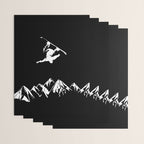 Rocky Mountain Snowboarder Catching Air Wrapping Paper Gallery Image 3