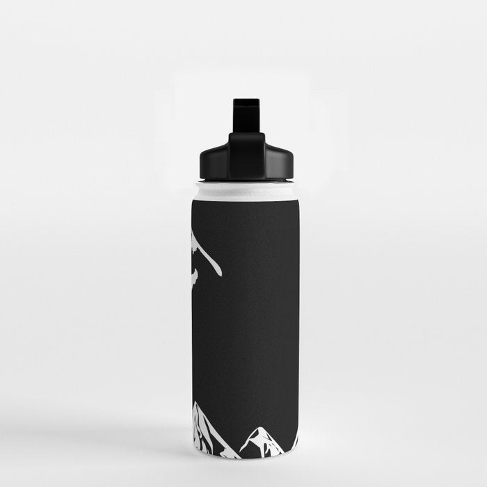Rocky Mountain Snowboarder Catching Air Water Bottle Gallery Image 2