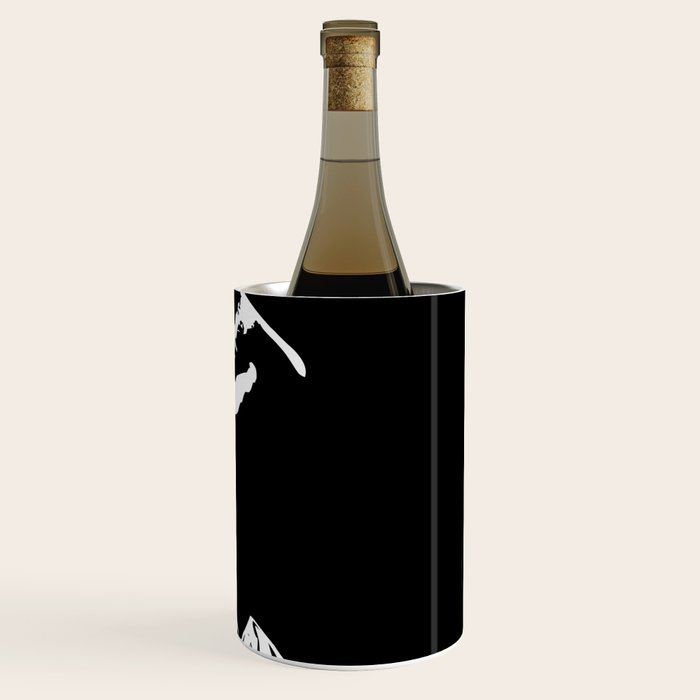 Rocky Mountain Snowboarder Catching Air Wine Chiller Gallery Image 3