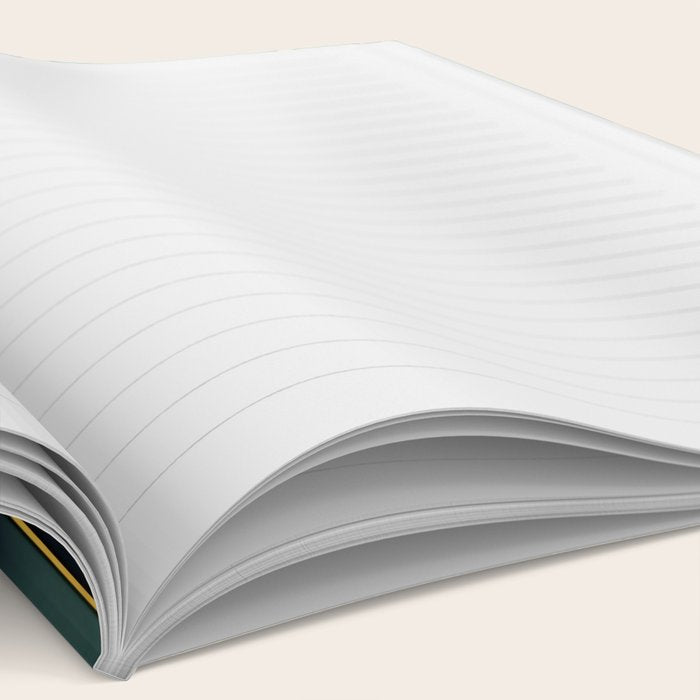Gatsby Inspired Dark Green Gold Art Deco Pattern Notebook Gallery Image 2