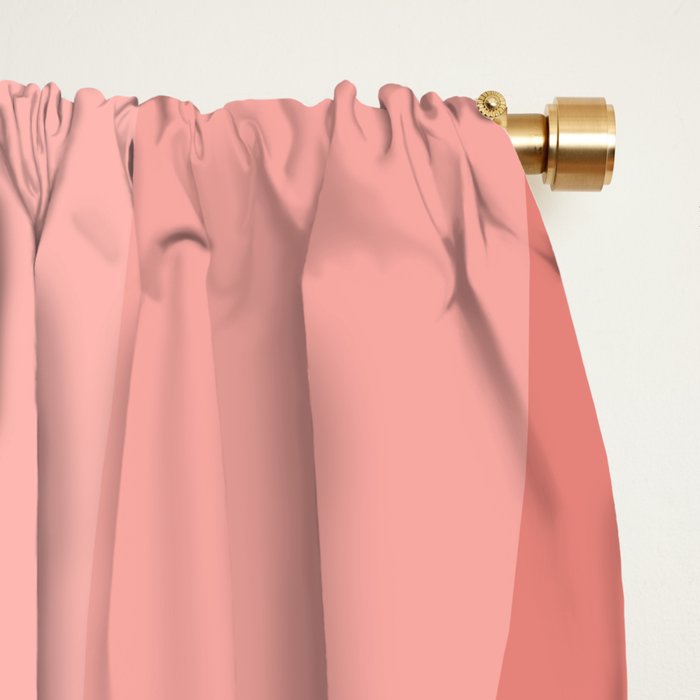 Geometric Triangles VII Pink and Green Window Curtain Gallery Image 2