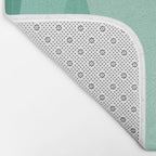 Geometric Triangles VII Pink and Green Bath Mat Gallery Image 2
