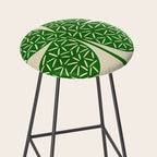 Abstract W-good luck.green Stool Gallery Image 2
