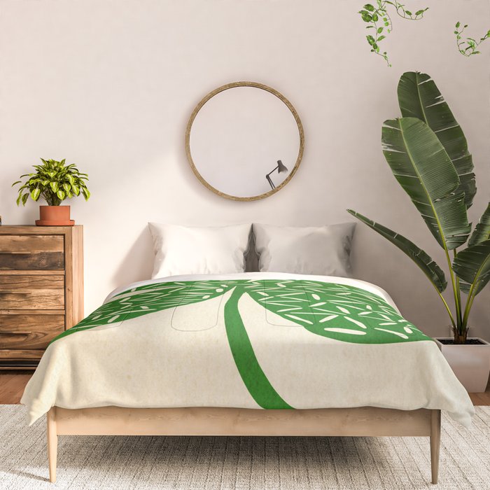 Abstract W-good luck.green Comforter Gallery Image 3