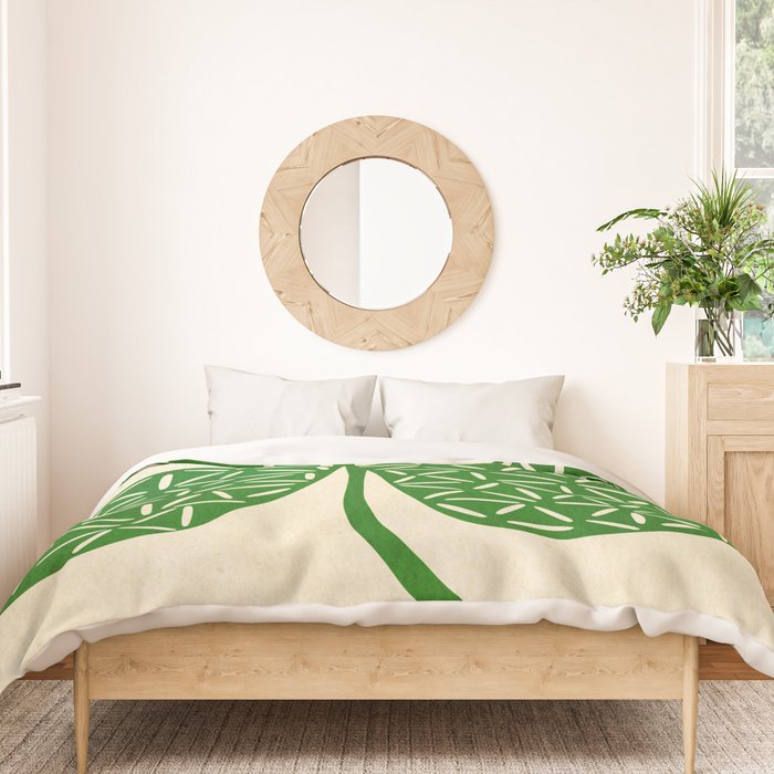 Abstract W-good luck.green Duvet Cover Gallery Image 3