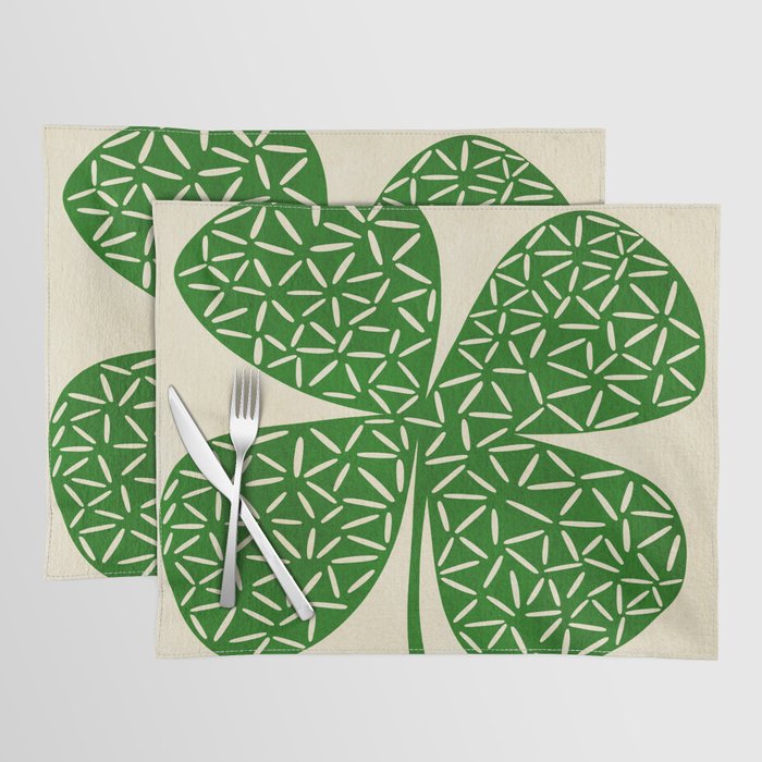 Abstract W-good luck.green Placemat Gallery Image 1
