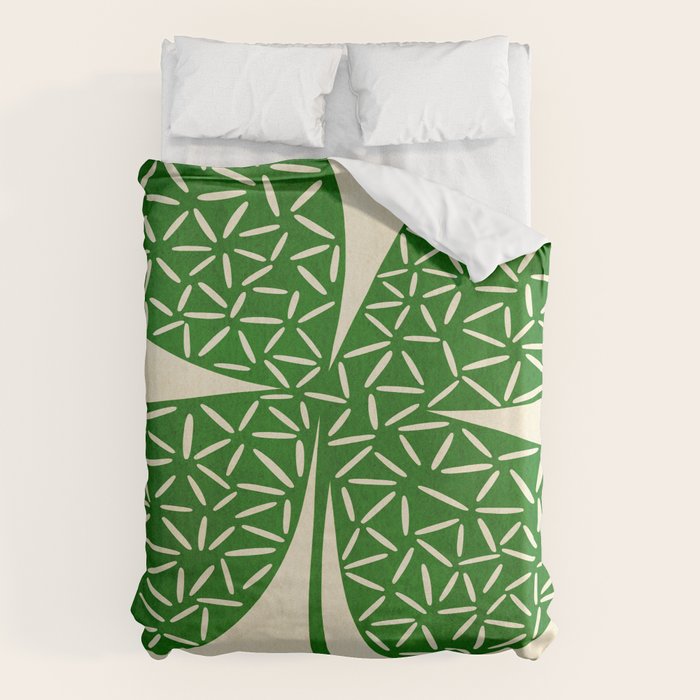 Abstract W-good luck.green Duvet Cover Gallery Image 6