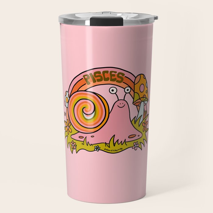 Pisces Snail Travel Mug Gallery Image 1