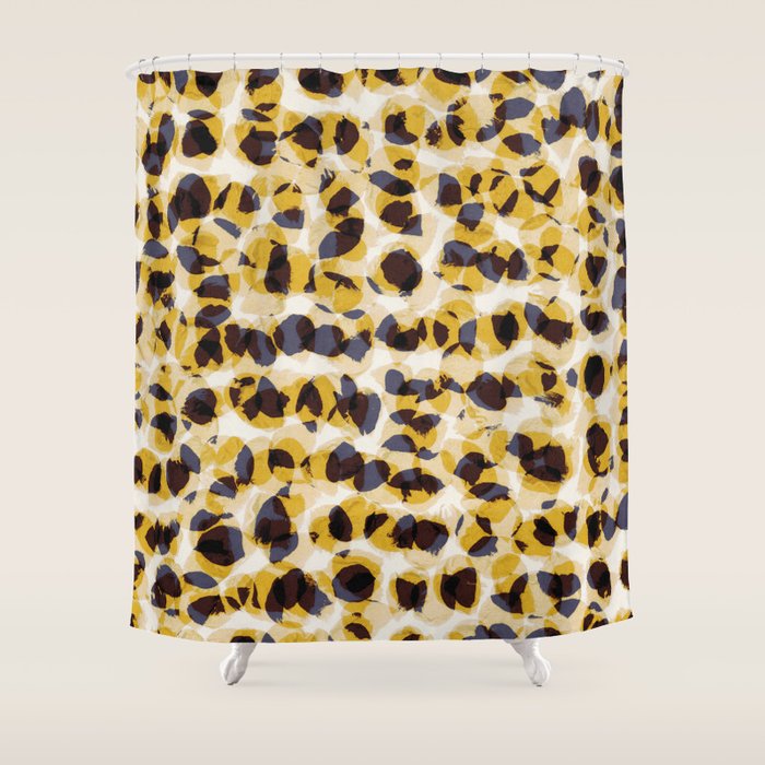 Vibrant Brush Strokes #2 Shower Curtain Gallery Image 1