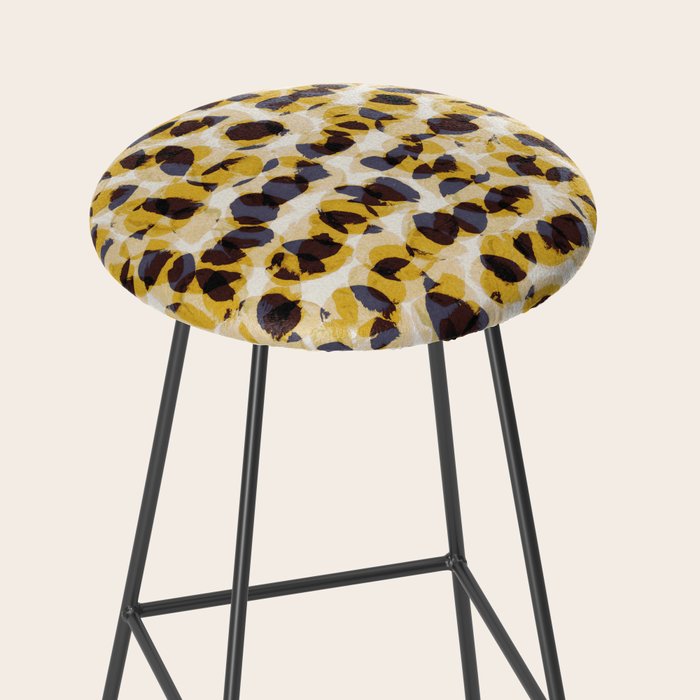 Vibrant Brush Strokes #2 Stool Gallery Image 2