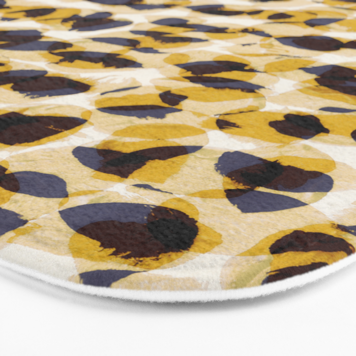 Vibrant Brush Strokes #2 Bath Mat Gallery Image 3