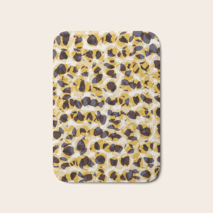 Vibrant Brush Strokes #2 Bath Mat Gallery Image 1