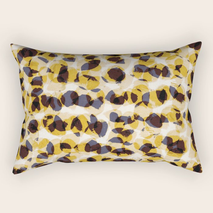 Vibrant Brush Strokes #2 Rectangular Pillow Gallery Image 1