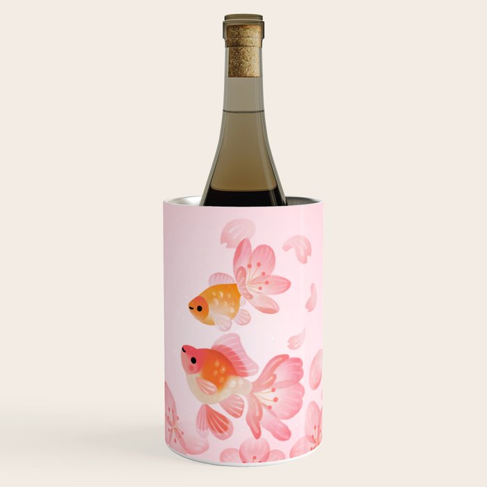 Cherry blossom goldfish Wine Chiller Gallery Image 3