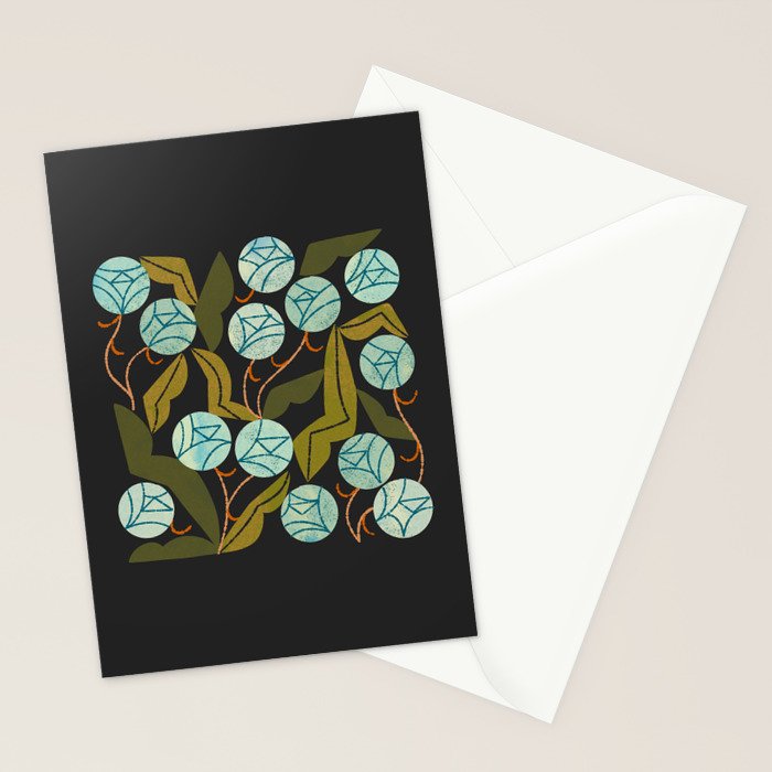 Pale Blue Roses Stationery Card Gallery Image 2