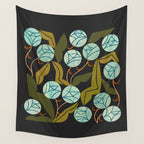 Pale Blue Roses Wall Tapestry Gallery Image 4