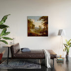 Landscape with Distant Mountains by Adriaen Van Diest Landscape Oil Painting Wood Wall Art Gallery Image 2