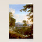Landscape with Distant Mountains by Adriaen Van Diest Landscape Oil Painting Stationery Card Gallery Image 2