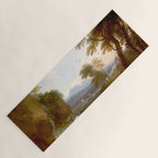 Landscape with Distant Mountains by Adriaen Van Diest Landscape Oil Painting Yoga Mat Gallery Image 1