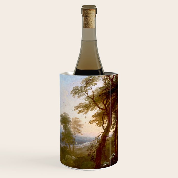 Landscape with Distant Mountains by Adriaen Van Diest Landscape Oil Painting Wine Chiller Gallery Image 3