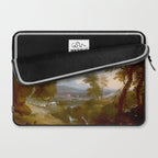 Landscape with Distant Mountains by Adriaen Van Diest Landscape Oil Painting Laptop Sleeve Gallery Image 2
