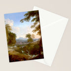 Landscape with Distant Mountains by Adriaen Van Diest Landscape Oil Painting Stationery Card Gallery Image 2