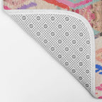 Traditional Vintage Moroccan Berber Design Bath Mat Gallery Image 2