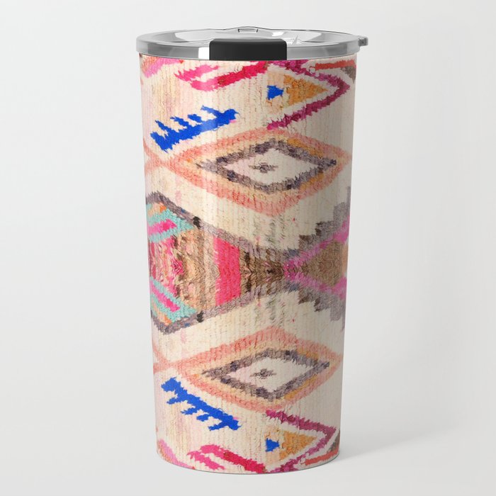 Traditional Vintage Moroccan Berber Design Travel Mug Gallery Image 1