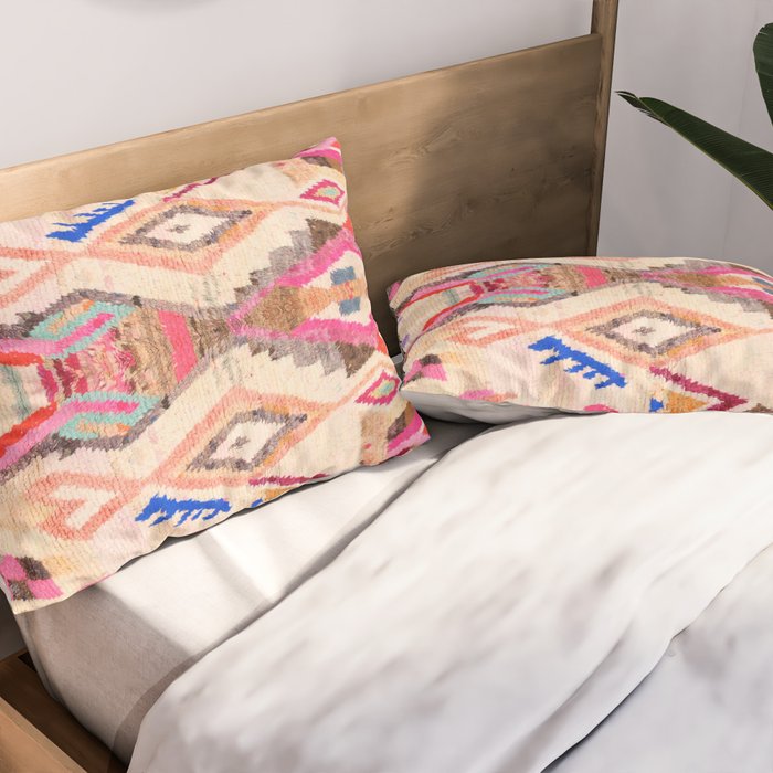 Traditional Vintage Moroccan Berber Design Pillow Sham Gallery Image 2