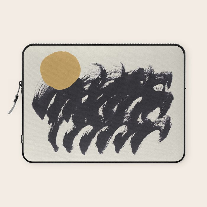 Abstract Paint Sun Wave Laptop Sleeve Gallery Image 1