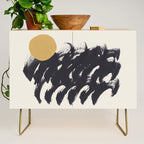 Abstract Paint Sun Wave Credenza Gallery Image 1
