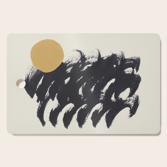 Abstract Paint Sun Wave Cutting Board Gallery Image 1
