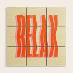 Relax: Wavy Edition Wood Wall Art Gallery Image 1