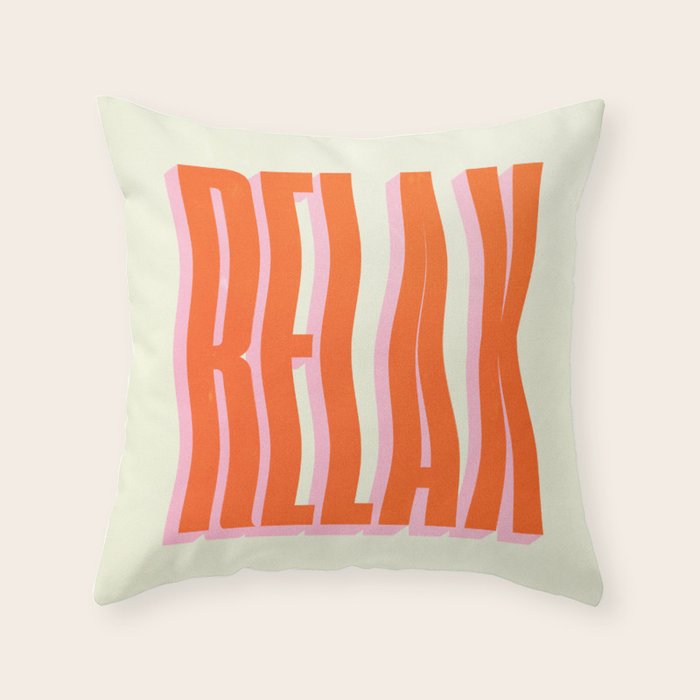 Relax: Wavy Edition Throw Pillow Gallery Image 6