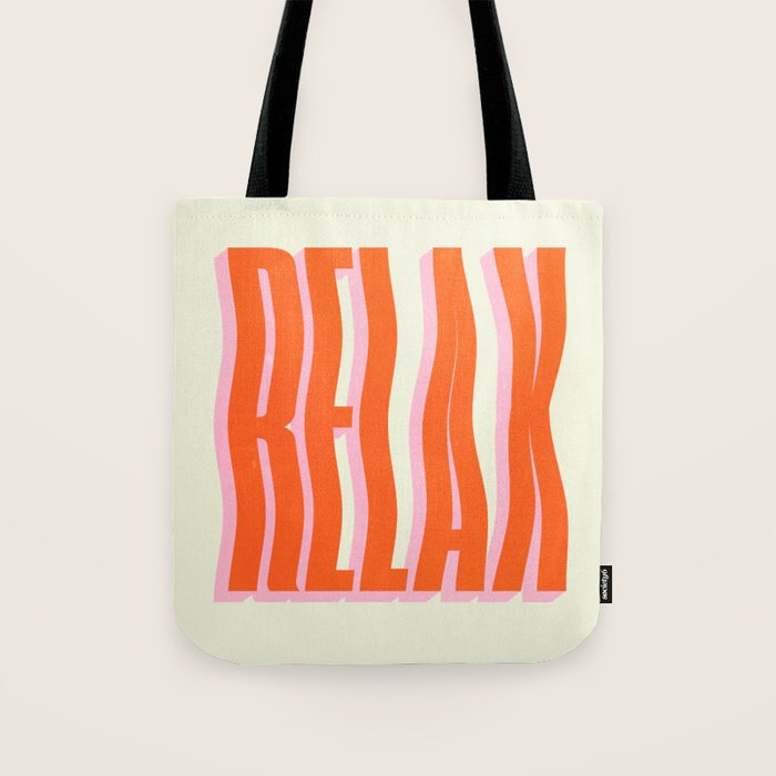 Relax: Wavy Edition Tote Bag Gallery Image 1
