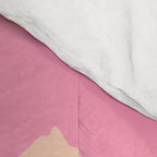 Orange And Pink Retro Floral Comforter Gallery Image 4