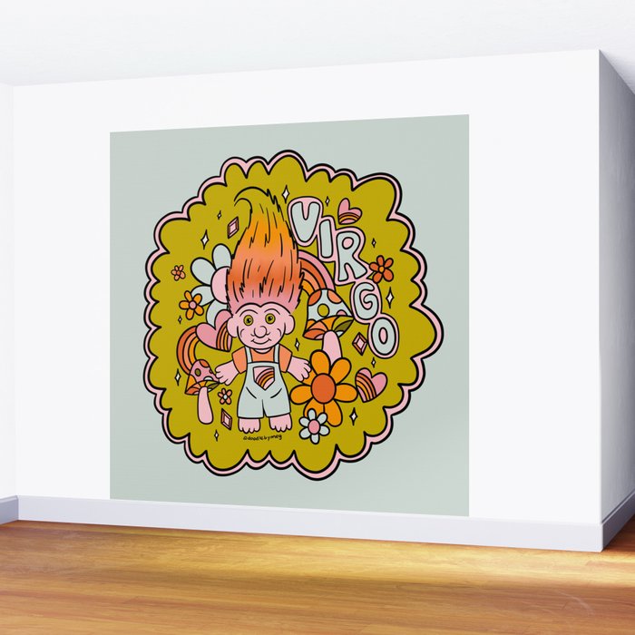 Virgo Troll Wall Mural Gallery Image 2