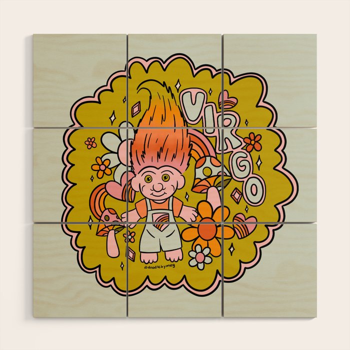 Virgo Troll Wood Wall Art Gallery Image 1