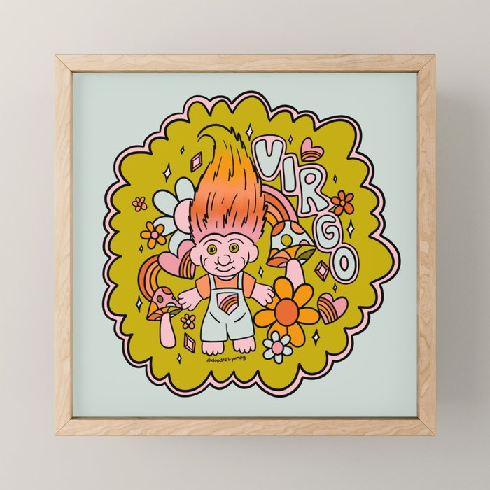 Virgo Troll Mini Art Print Gallery Image 1