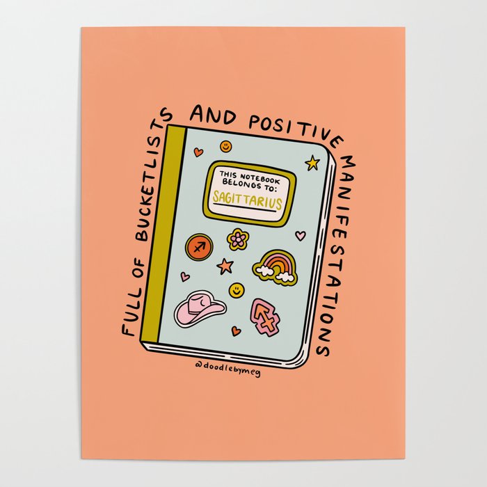 Sagittarius Notebook Poster Gallery Image 4