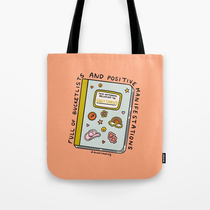 Sagittarius Notebook Tote Bag Gallery Image 1