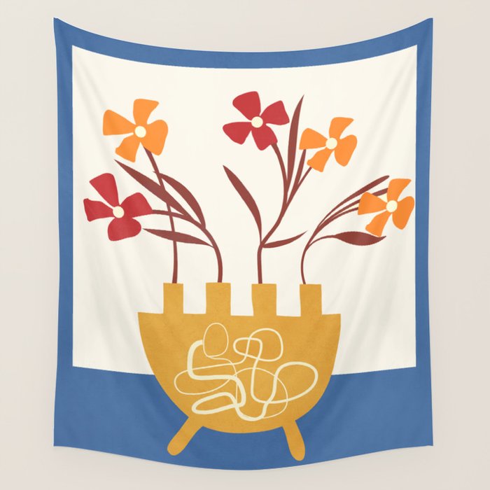 Bloom in Form 5 Wall Tapestry Gallery Image 4