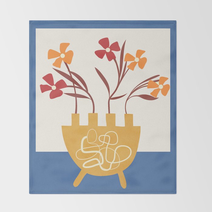 Bloom in Form 5 Throw Blanket Gallery Image 2