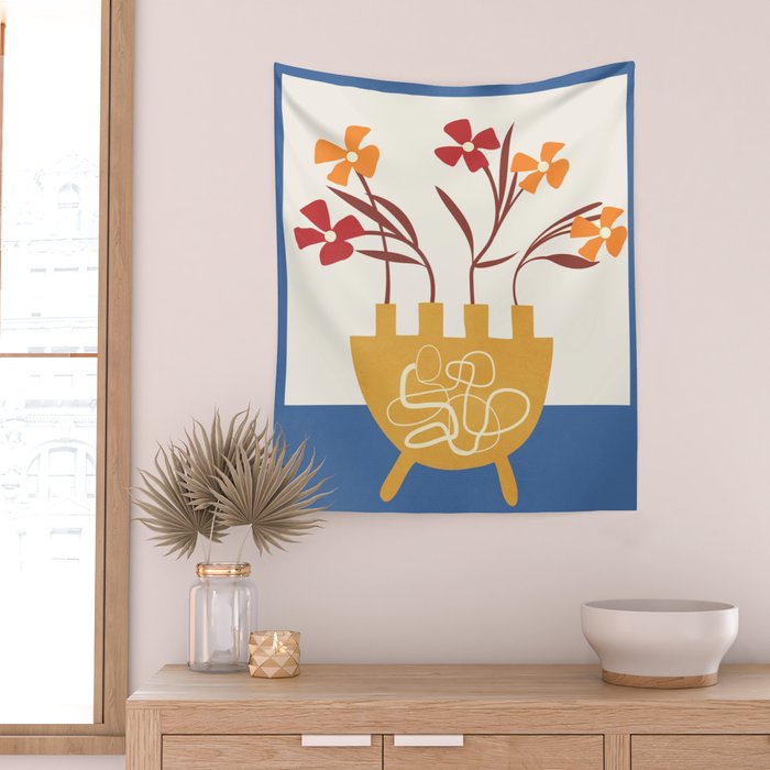 Bloom in Form 5 Wall Tapestry Gallery Image 2