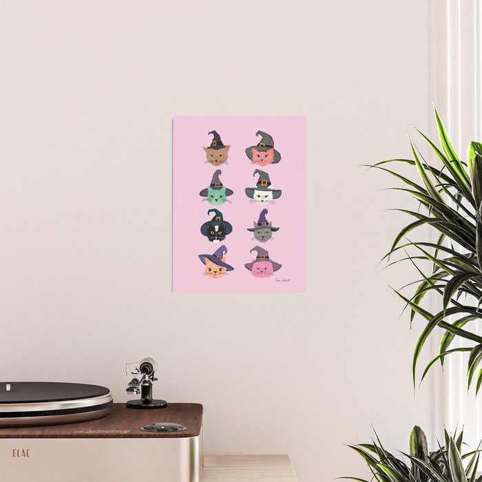 Witchy Kitties - Halloween Cats Poster Gallery Image 2